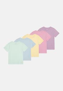 Футболка базовая UNISEX 5 PACK Friboo, цвет light blue/yellow/mint