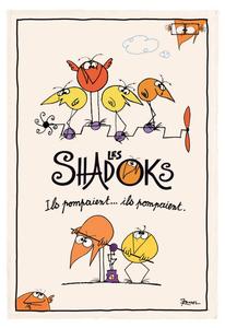 Кухонное полотенце Winkler Shadoks Ils pompaient, белый - текстиль - 72 x 1 x 48 см