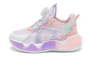 Детские баскетбольные кроссовки Warrior с антиударной амортизацией, быстросохнущие, низкие, бежево-фиолетово-голубые