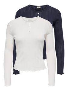 Рубашка JDY Salsa, темно-синий/белый