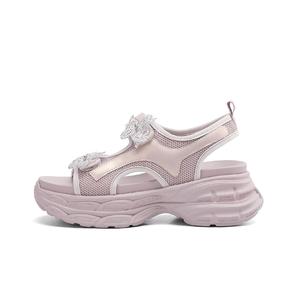 DAPHNE Пляжные сандалии женские бежево-фиолетовые, цвет Purple