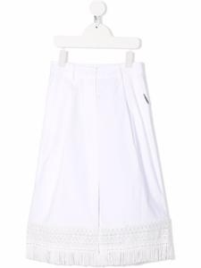 Twinset широкие брюки с бахромой, белый