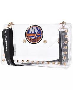 Кристально прозрачная сумка через плечо-конверт New York Islanders Cuce, белый