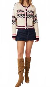 Кардиган Emery в цвете Berry Chill John + Jenn, Berry Chill