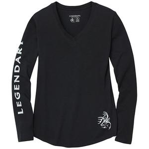 Женская футболка с длинным рукавом из нетипичной серии Legendary Whitetails, Onyx