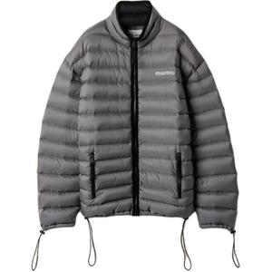 MIU MIU Серая стальная женская пуховая куртка, Gray White Steel