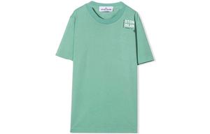 Детская футболка Stone Island, зеленый