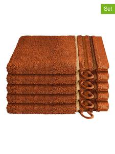 Schiesser Набор из 5 штук: рукавицы для мытья посуды «Skyline» оранжевого цвета