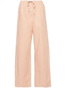 Брюки в клетку Forte Forte, коричневый