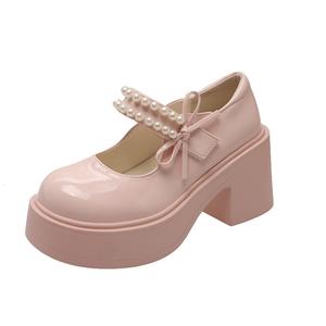 Туфли Мэри Джейн на массивном каблуке Women's TAFN, розовый