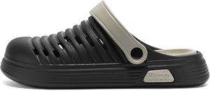 Мужские летние сандалии для активного отдыха, быстросохнущие повседневные босоножки, нескользящие тапочки Generic, черный