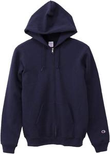 Мужская толстовка Champion C5-Q101 на молнии, с длинным рукавом, на флисовой подкладке, защита от холода, плотность ткани 9 унций, производство США, темно-синий