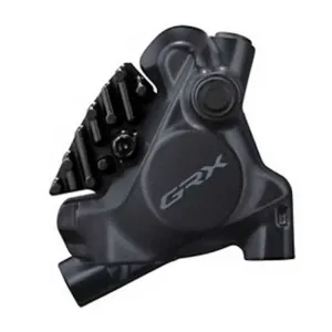 Суппорт дискового тормоза Shimano BR-RX410-R 2-P GRX Flat Mount Front, серебряный