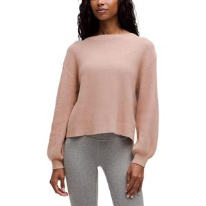 Реверсивный кроссовер свитер женский Lululemon, бежевый