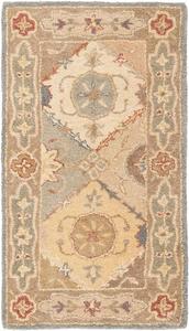 SAFAVIEH Antiquity Collection ковер 69 x 122 см Multi / Beige AT316A ручной работы традиционный восточный премиум шерстяной