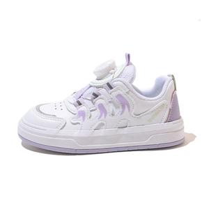 Скользоустойчивые амортизирующие и дышащие детские повседневные кроссовки для подростков BIG WASP, белый/фиолетовый