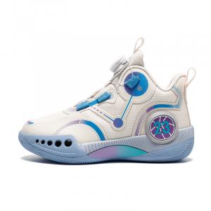 Баскетбольные кроссовки для детей с амортизацией, износостойкостью и эластичностью Kung Fu partners, бежевый