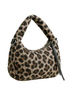 COLLEZIONE ALESSANDRO Плечевая сумка 'Leo Kuschel' в коричневом цвете