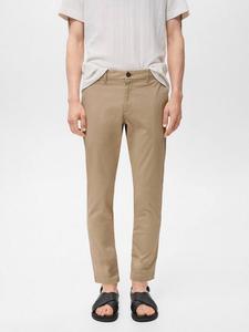 Брюки из смесового хлопка Prato Mango, Light Beige