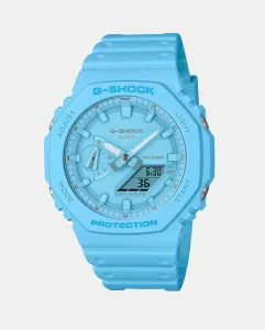 GA-2100-7A7ER Часы Tone on Tone из устойчивой синей смолы Casio, синий