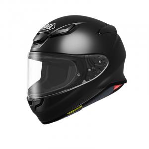 Сертифицированный CCC шлем полнолицевой из композитного волокна с одинарным визором для города, гонок и трека SHOEI, черный