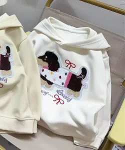 Детская толстовка с нашивкой в виде собаки Aimoha Kids, цвет Off White