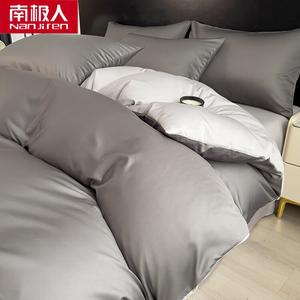 Antarctic Пододеяльник 200х230 см из летней льняной ткани, цвет темно-серый + светло-серый, прохладный для сна