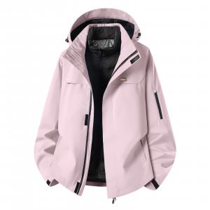 Пуховик Unisex с капюшоном и флисовой подкладкой WARRIOR, lilac[free diy badge]