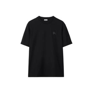 Футболка Cotton T shirt с бейджем EKD Burberry, черный