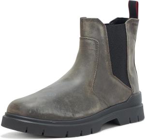 Мужские ботинки HUGO с боковой молнией и шнуровкой, серый