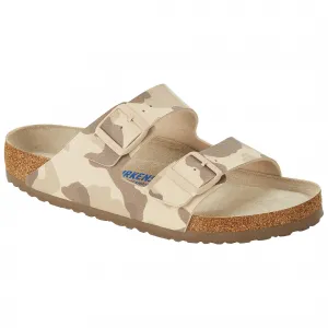 Женские сандалии Arizona Soft Footbed Birko-Flor Birkenstock, Desert Soil Camo/Grey Taupe