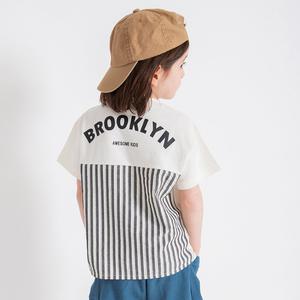 Футболка с коротким рукавом из смешанных материалов