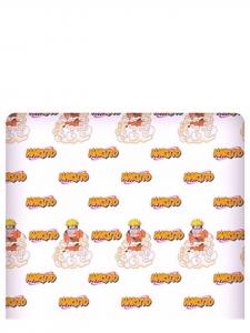 Naruto Простыня с изображением Наруто - (Д) 200 см x (Ш) 90 см, белая