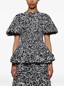 Топ Mathilde с объемными рукавами KHAITE, синий