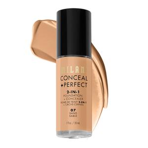 Тональный крем для лица conceal + perfect 2in1 Milani, sand/ 07, объем 30 мл