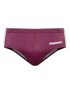 Плавки с полосками по бокам DSQUARED2, фиолетовый