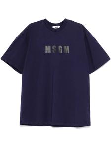 Футболка с логотипом MSGM, синий