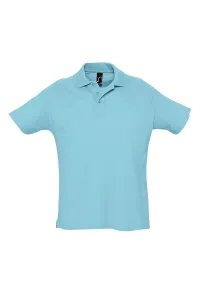 Рубашка поло с короткими рукавами Summer II Pique SOL'S, синий