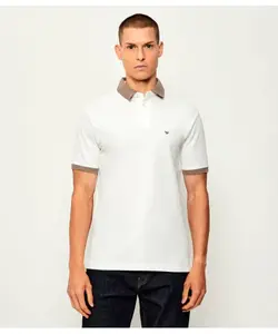 Футболка поло Regular fit Emporio Armani, белый