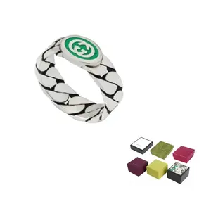 GUCCI Серебряное кольцо с переплетающимся узором G