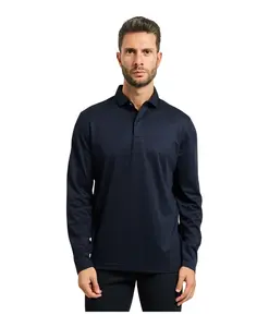 Рубашка-Поло с длинными рукавами Bugatti, синий