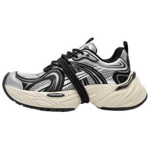 Низкие массивные кроссовки женские Acupuncture, Black Silver