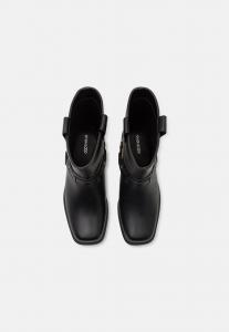 Ковбойские/байкерские ботинки по щиколотку Even&Odd Wide Fit, черный