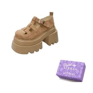 Alxnan Женские повседневные туфли-лодочки тёмно-коричневые, цвет Dark Brown