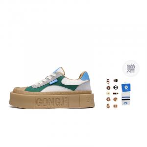 Кроссовки GONGJI Skateboarding Shoes Unisex Low-top Green, зеленый