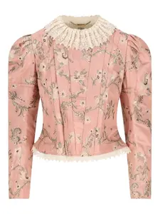 Куртка из жаккардового кружева Chloé, розовый