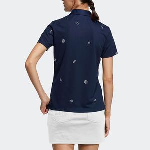 Рубашка поло женская темно-синяя Adidas