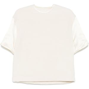 Топ из верджин вули JIL SANDER, белый