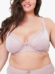 Кружевной бюстгальтер с полумягкими чашечками Oola Belgium Fan, телесный