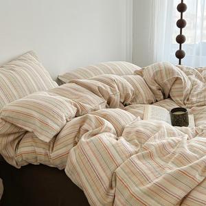 MUJI Комплект постельного белья 1,8 м, 4 предмета, пододеяльник 200x230 см